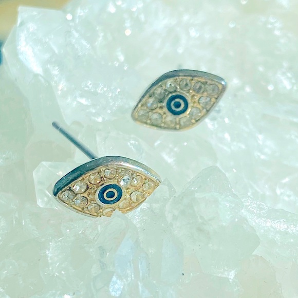Evil Eye 🧿 Stud Earrings - Picture 2 of 3